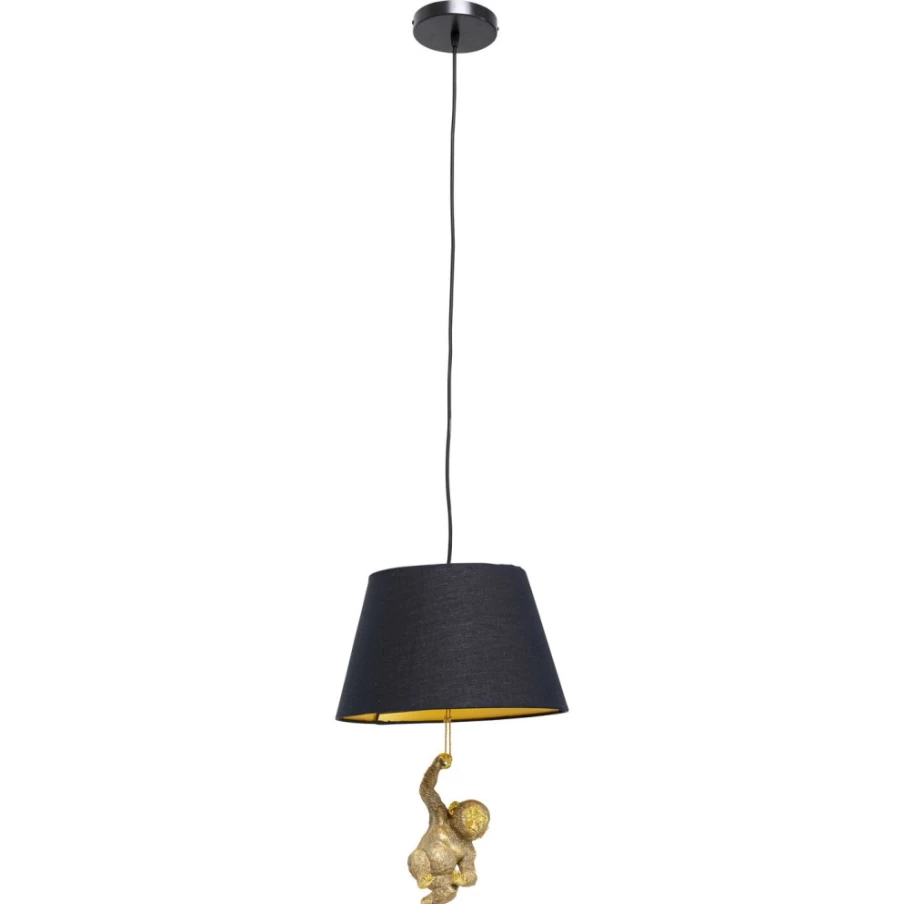 KARE Design Modern Animal Swinging Ape Pendant Lamp - 35cm Unique Nursery Decor