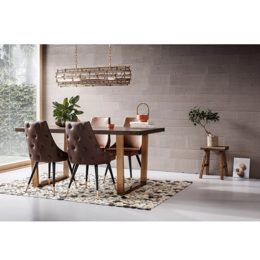 "KARE Design Urban Desire Brown Modern Accent Chair - Stylish Living Room Furniture"