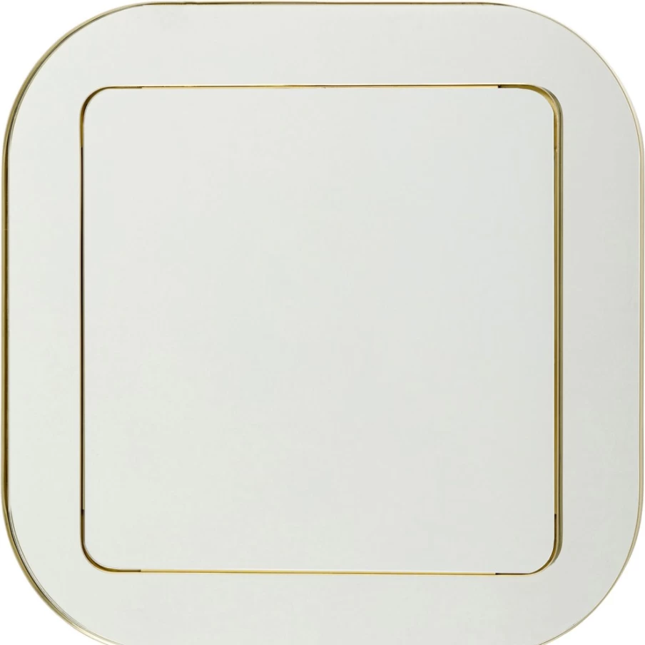 "KARE Design Modern Wall Mirror 80x80cm Double Row Frame for Stylish Home Decor"