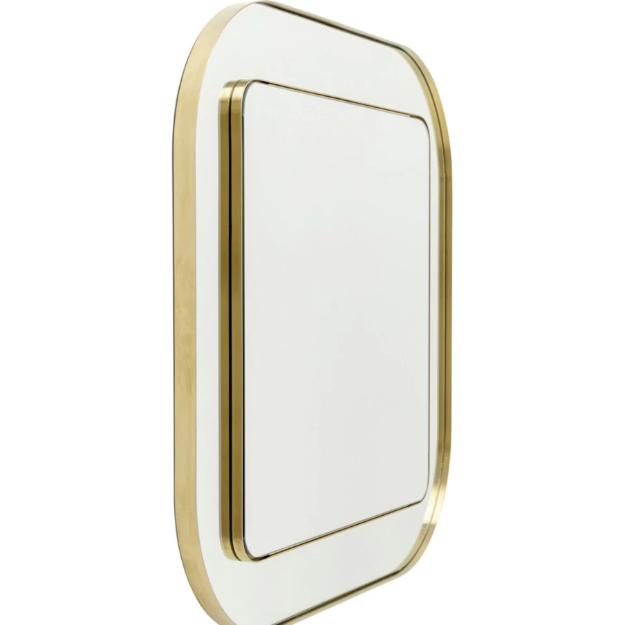 "KARE Design Modern Wall Mirror 80x80cm Double Row Frame for Stylish Home Decor"