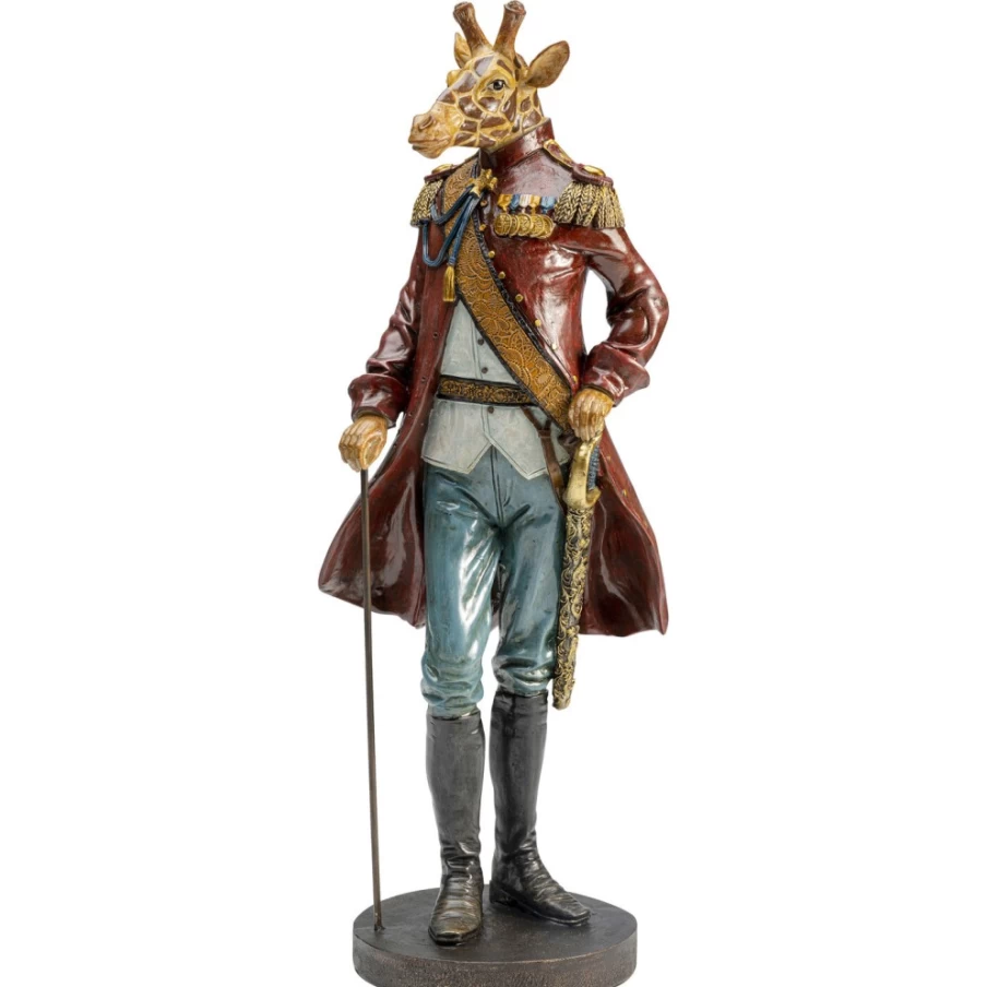 "KARE Design Sir Giraffe Standing Decor Figurine - 55Cm Modern Sculpture for Home & Office"