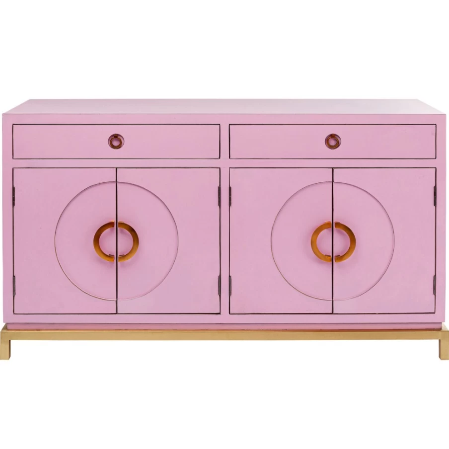 KARE Design Modern Pink Sideboard with Storage - Stylish Cabinet for Living Room