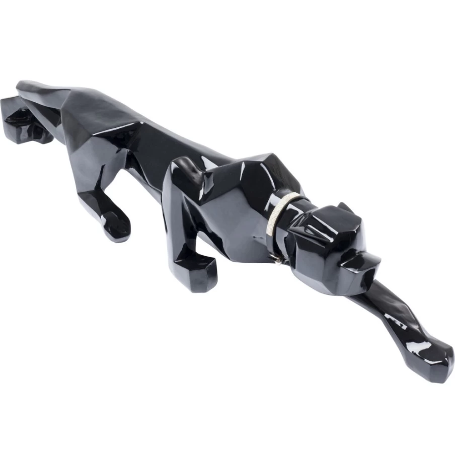 "KARE Design Modern Black Cat Deco Figurine - Stylish 90cm Home Decor Sculpture"