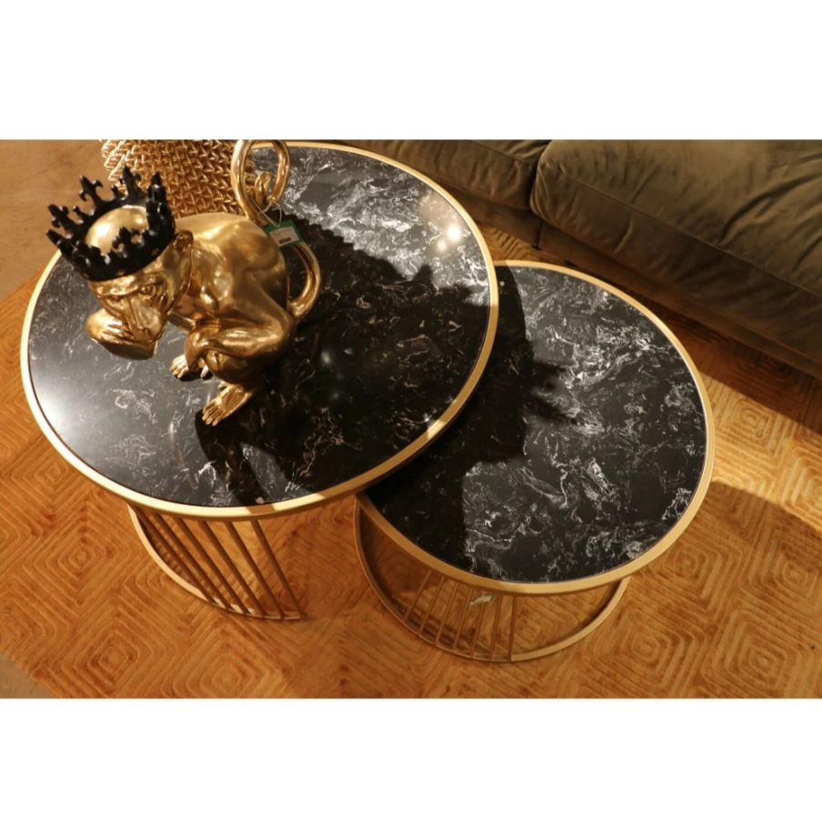 "KARE Design King Lui Gold Decorative Figurine - 35cm Modern Statue"