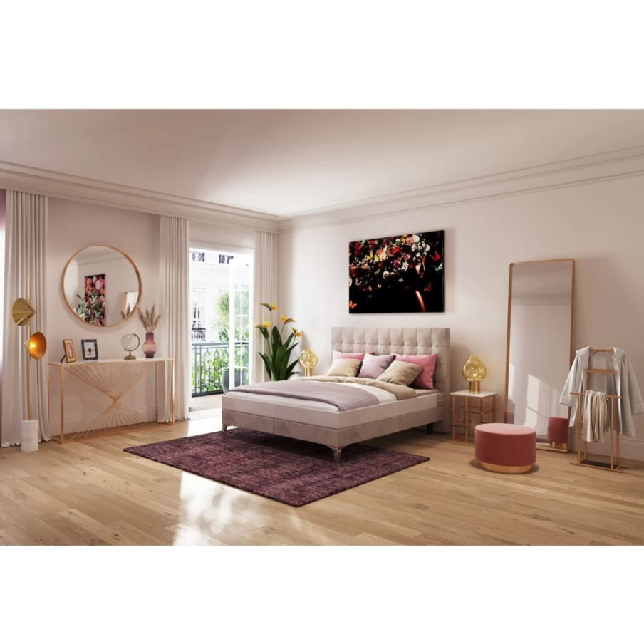 KARE Design Gianna Wine Red Carpet 170x240 cm Modern Handmade Area Rug for Living Room