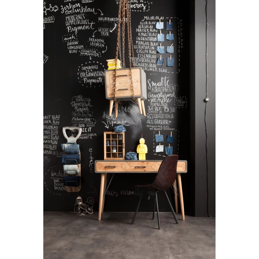 "KARE Design Modern Desk X Factory with 3 Drawers, 120 x 60 cm Workspace"