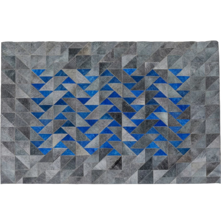 KARE Design Modern Grey Triangle Pattern Area Rug 170x240 cm for Living Room and Bedroom
