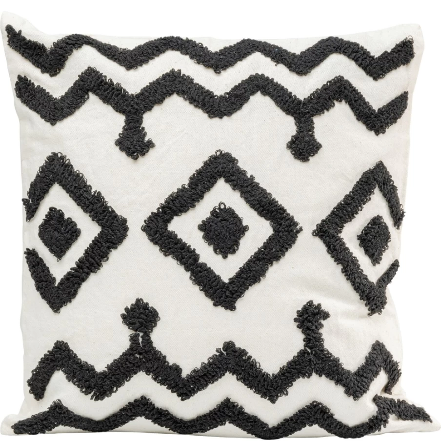 KARE Design 45x45cm Decorative Cushion with Diamond Pattern - Stylish Home Accent Pillow