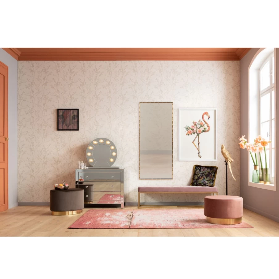 KARE Design Modern Bamboo Full-Length Mirror 80x180cm for Hipster Home Decor