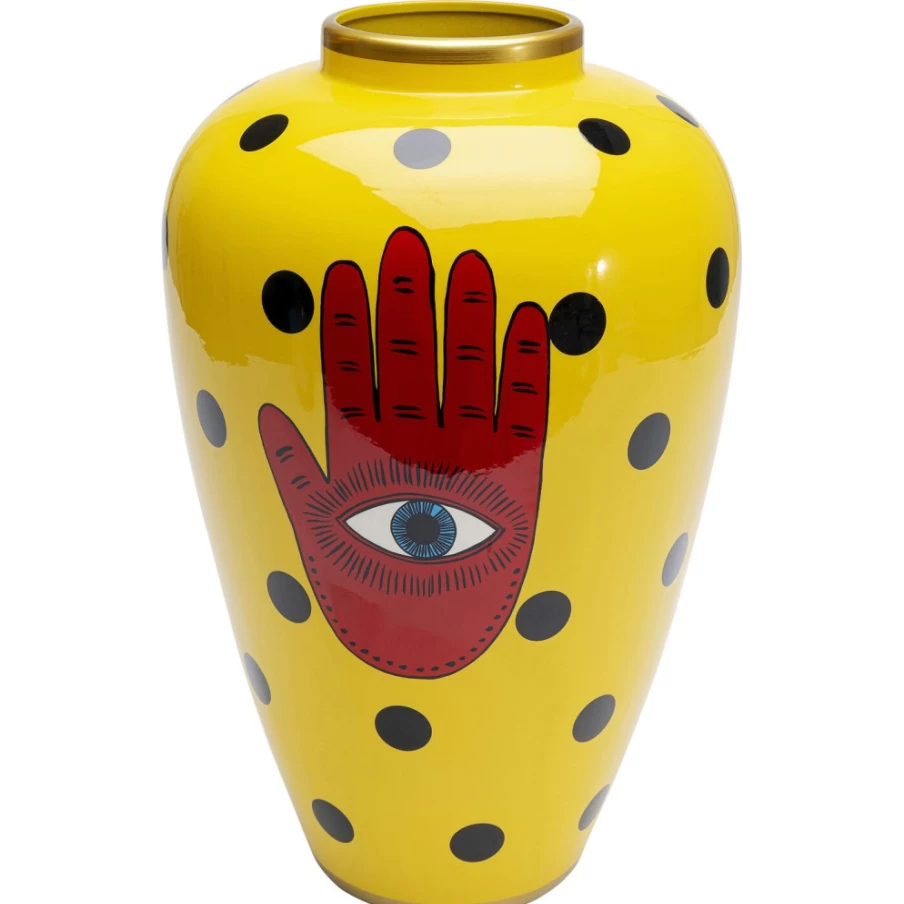 KARE Design Fatima Modern Decorative Vase 38cm - Handcrafted Home Decor Centerpiece