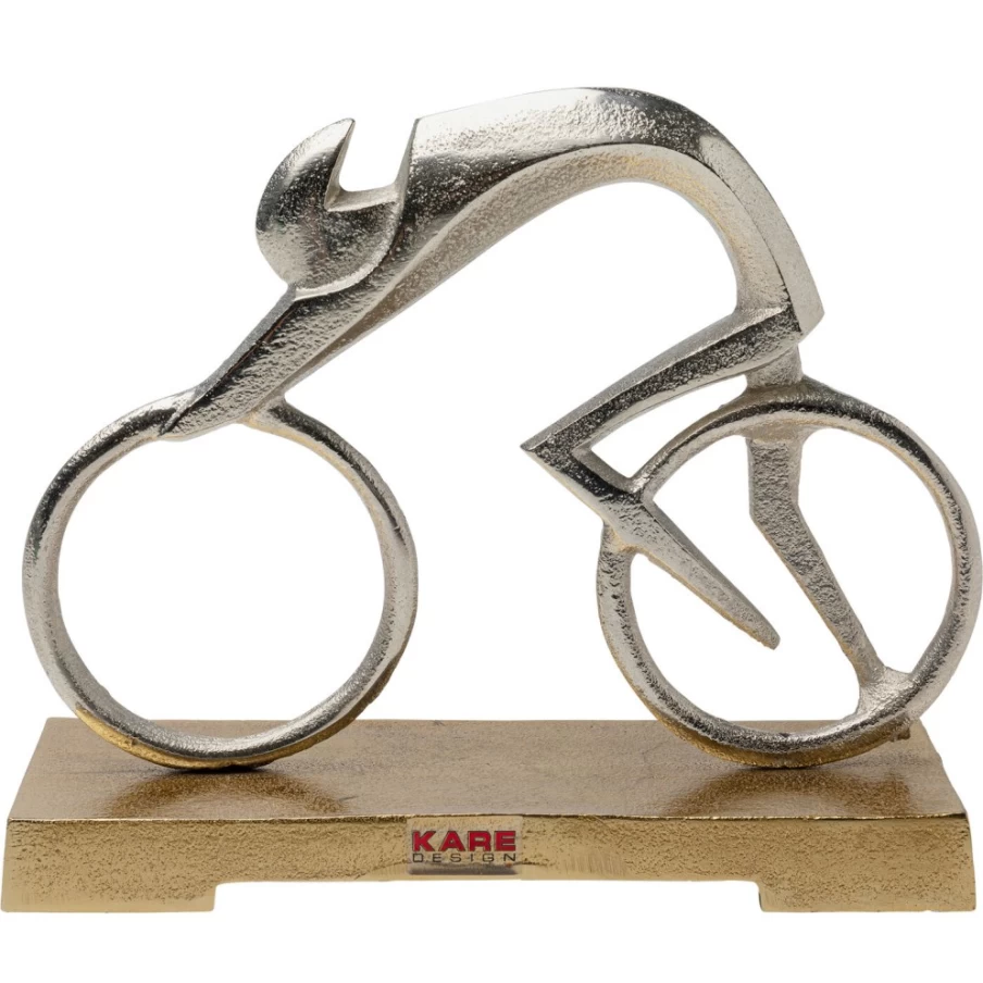 KARE Design Modern Cyclist Sculpture 26Cm Home Deco Art Object