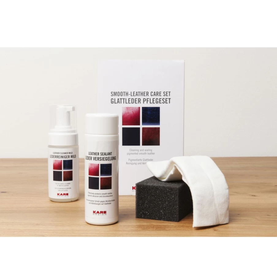 KARE Design Leather Care Kit - 4-Piece Set for Leather Maintenance & Protection