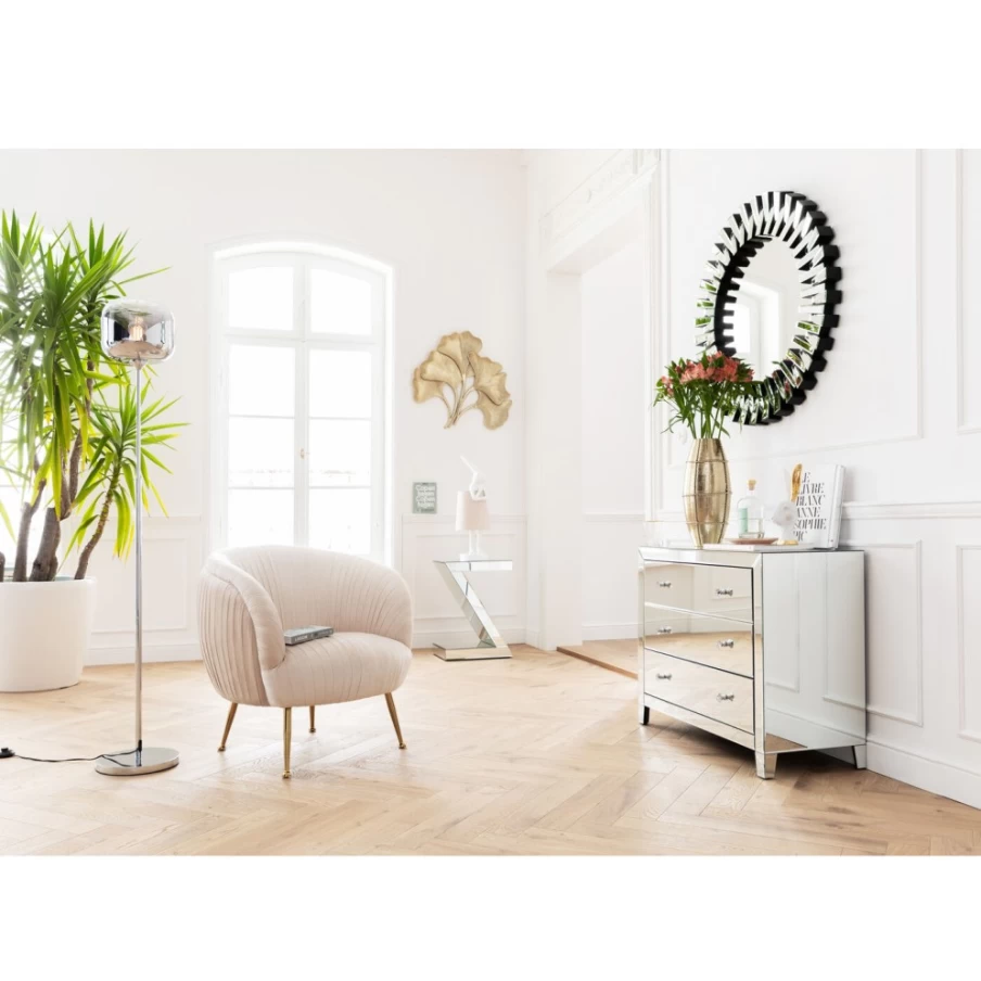 KARE Design Modern Luxury Side Table - 45cm x 33cm Nightstand or End Table for Living Room & Bedroom