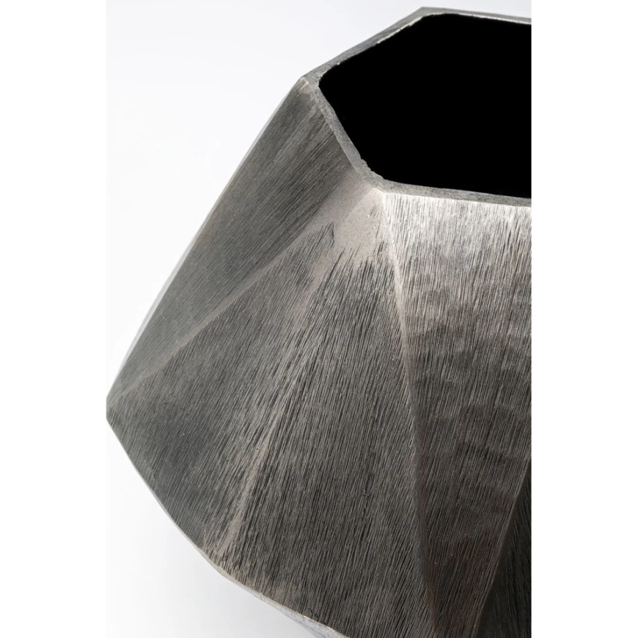KARE Design Sacramento Silver Antique Decorative Vase - 24cm Height Modern Home Decor