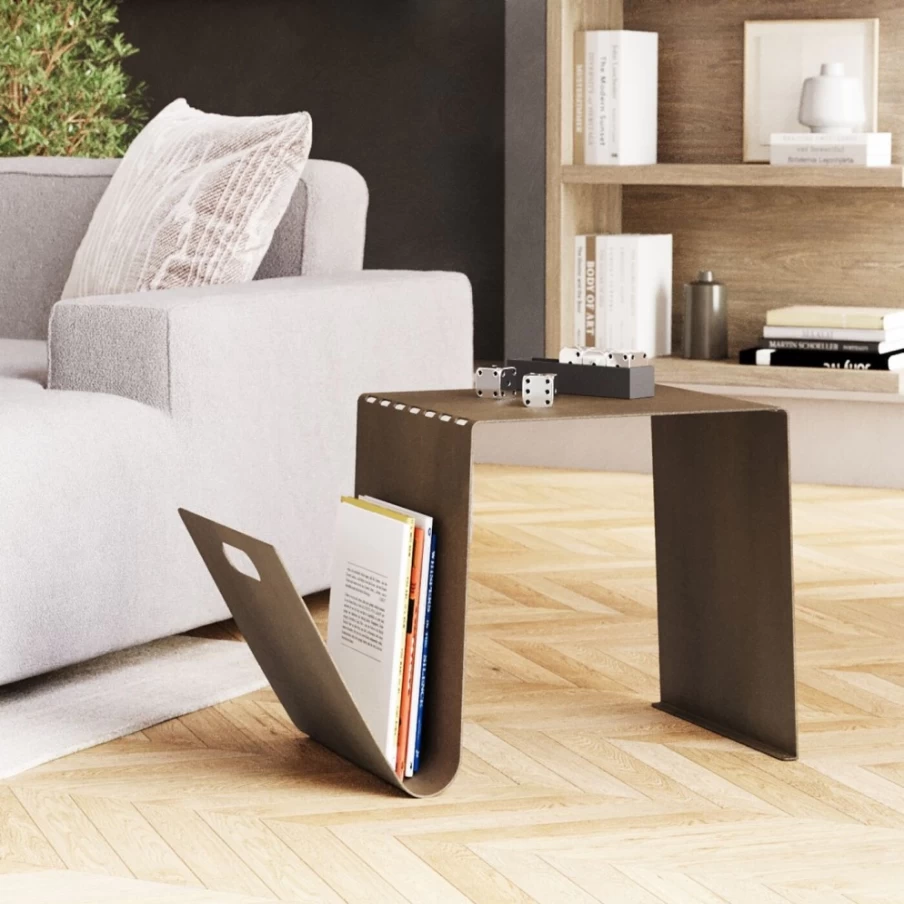 KARE Design Bronze Side Table - 67x36cm Modern Manifattura Nightstand