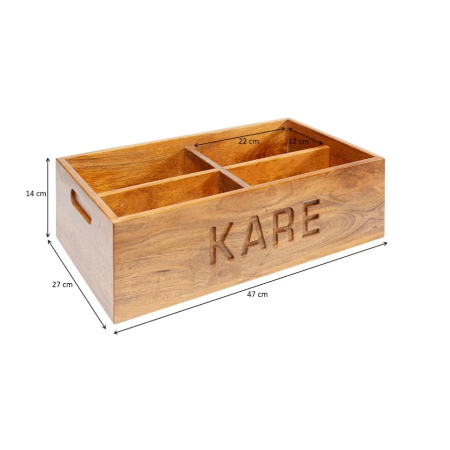 KARE Design Carpet Sample Storage Box - 47x27x14cm Organizer for Carpet Swatches