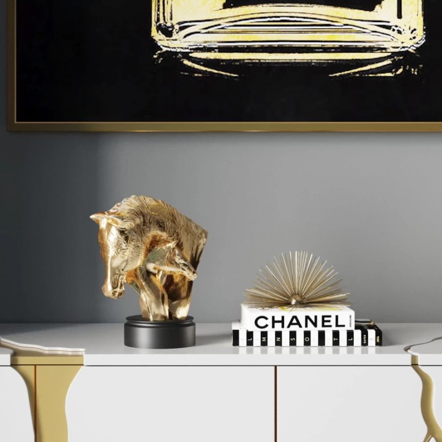 KARE Design Gold Spirit Love Deco Object - 29cm Modern Home Decor Sculpture
