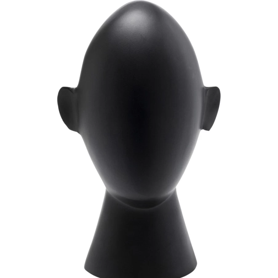 "KARE Design Abstract Face Deco Object – Modern Black Sculpture 34cm"