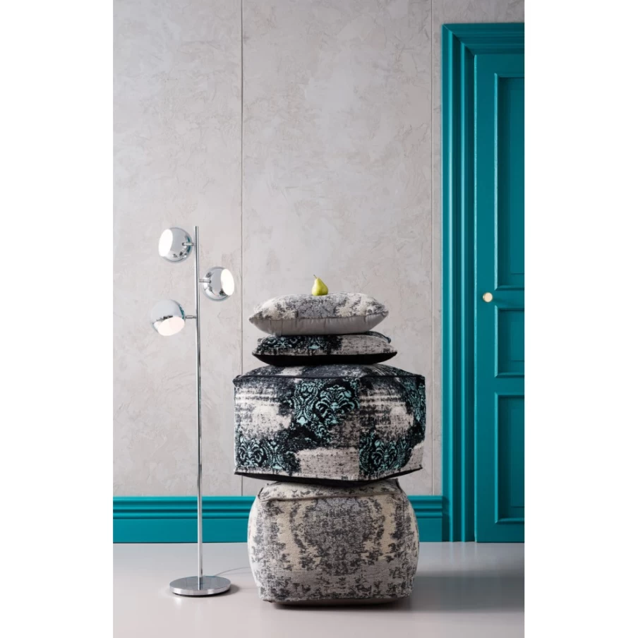 KARE Design Calotta Modern Chrome Floor Lamp for Living Room – Sleek Adjustable Standing Light