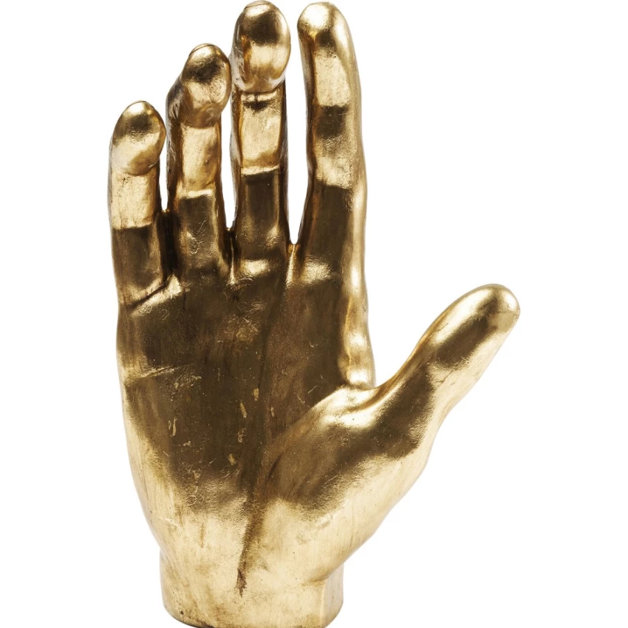 KARE Design Modern Gold Mano Sculpture 35cm Deco Object for Home Decor