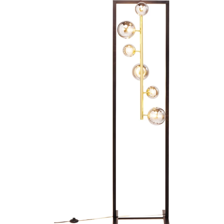 KARE Design Modern Floor Lamp - Balloon Cube LED Light for Living Room Decor