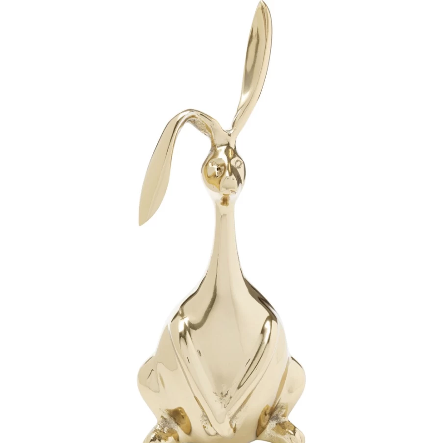 KARE Design Modern Gold Bunny Decor Statue - 52cm Tall Sculpture for Home & Garden