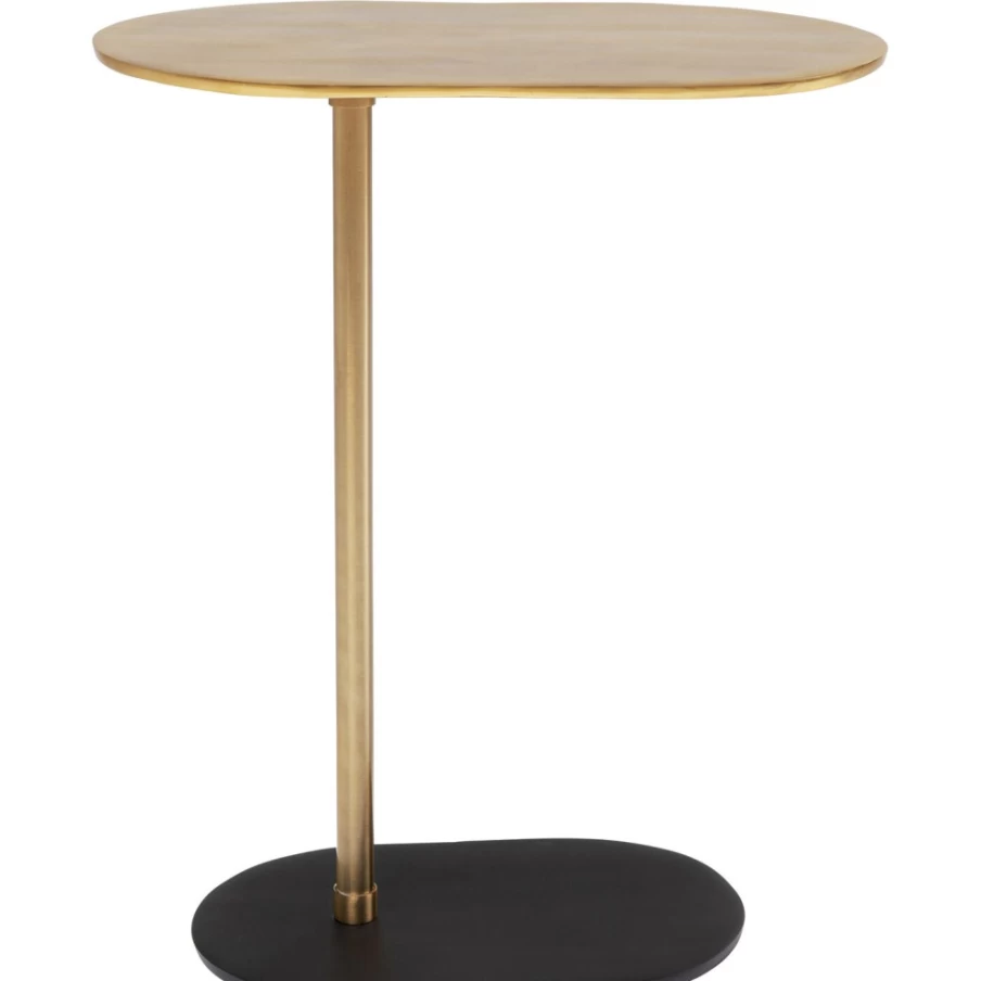 KARE Design Modern Side Table with Slide, 50x30cm, Stylish Living Room End Table, Nightstand with Storage