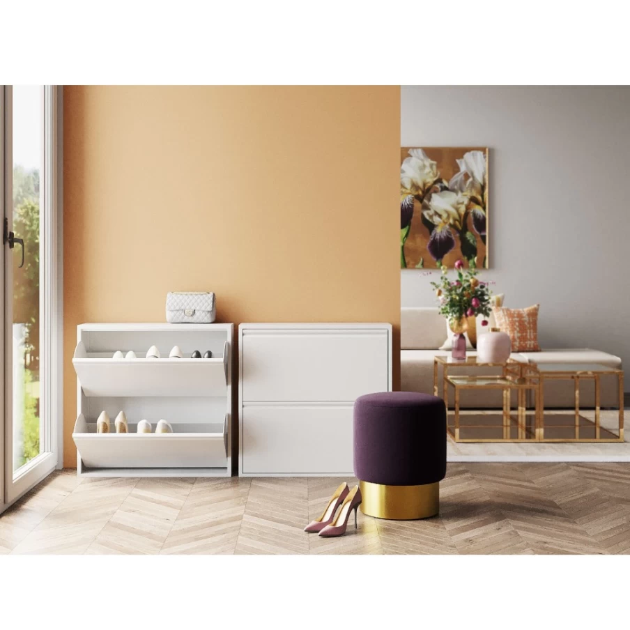 KARE Design Caruso 2 Double White Shoe Storage Container