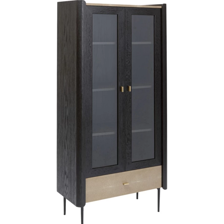 "KARE Design Milano Display Cabinet 170x80cm - Modern Glass Shelf Storage Unit"