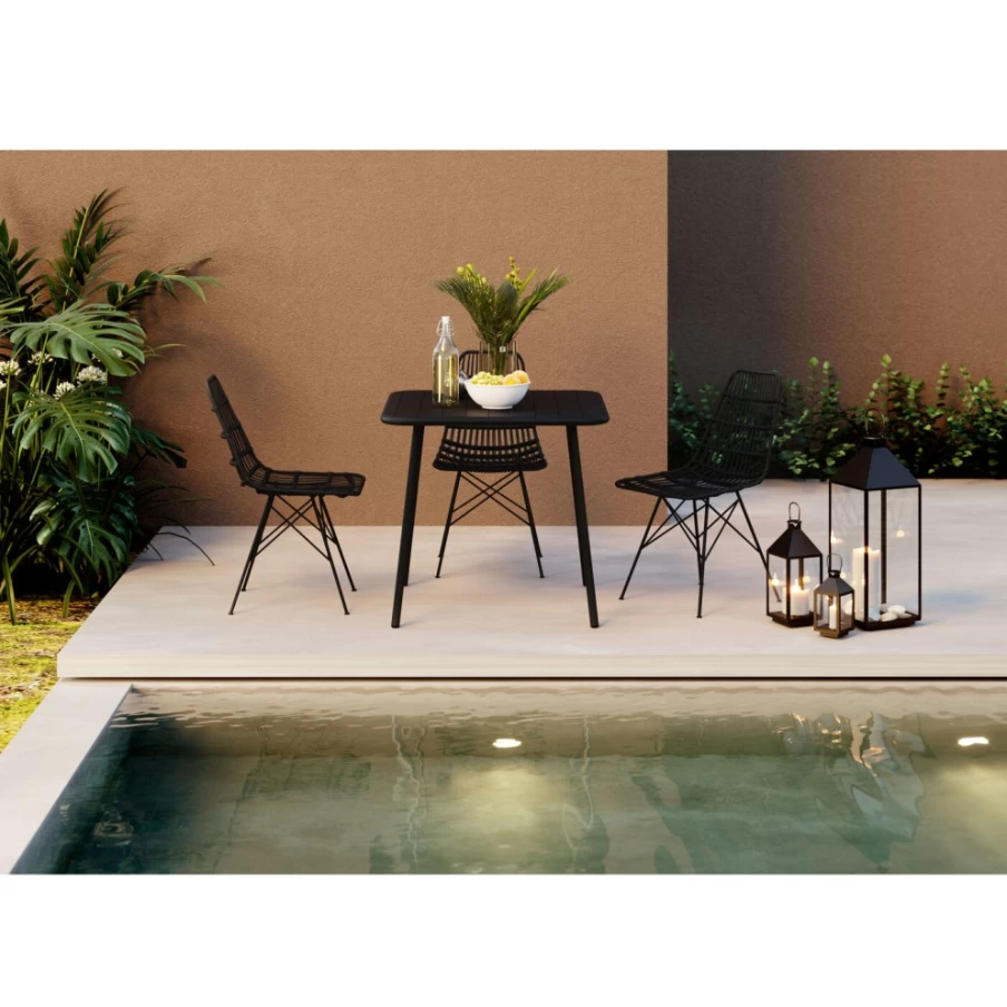 KARE Design Modern Bora Bora Square Dining Table 80x80cm Stylish Home Decor