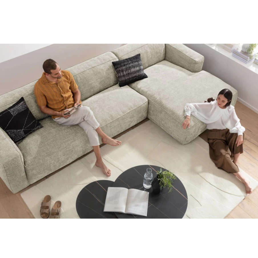 "KARE Design Henry Cream Right Corner Sofa 285x170cm Modern Luxury Sectional"