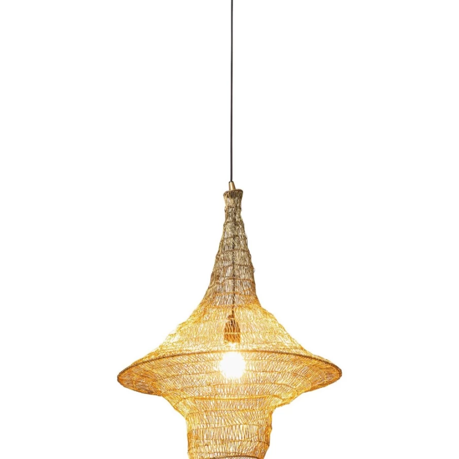KARE Design Modern Gold Cocoon Pendant Lamp - 51cm Elegant Lighting for Home Decor