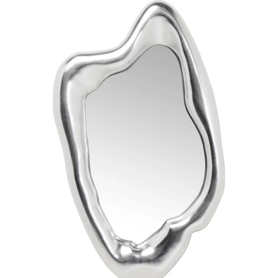 KARE Design Modern Hologram Mirror Silver 117x68cm Wall Decor Futuristic Reflective Art