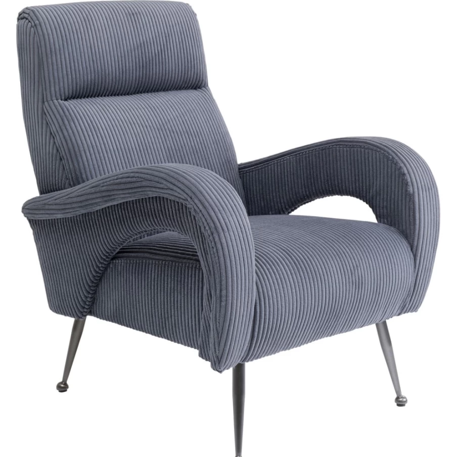 "KARE Design Berat Grey Modern Armchair – Stylish Comfort for Your Living Space"