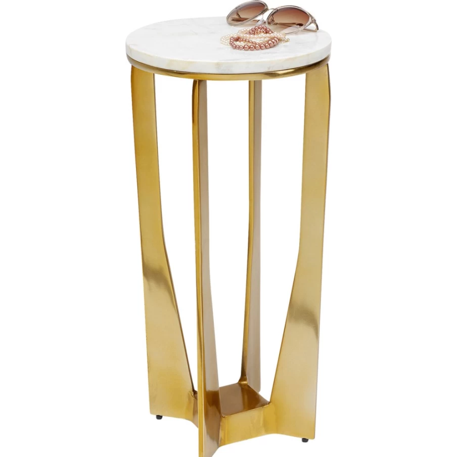 KARE Design Modern Side Table Kala - 28cm Round Accent Table for Living Room & Bedroom