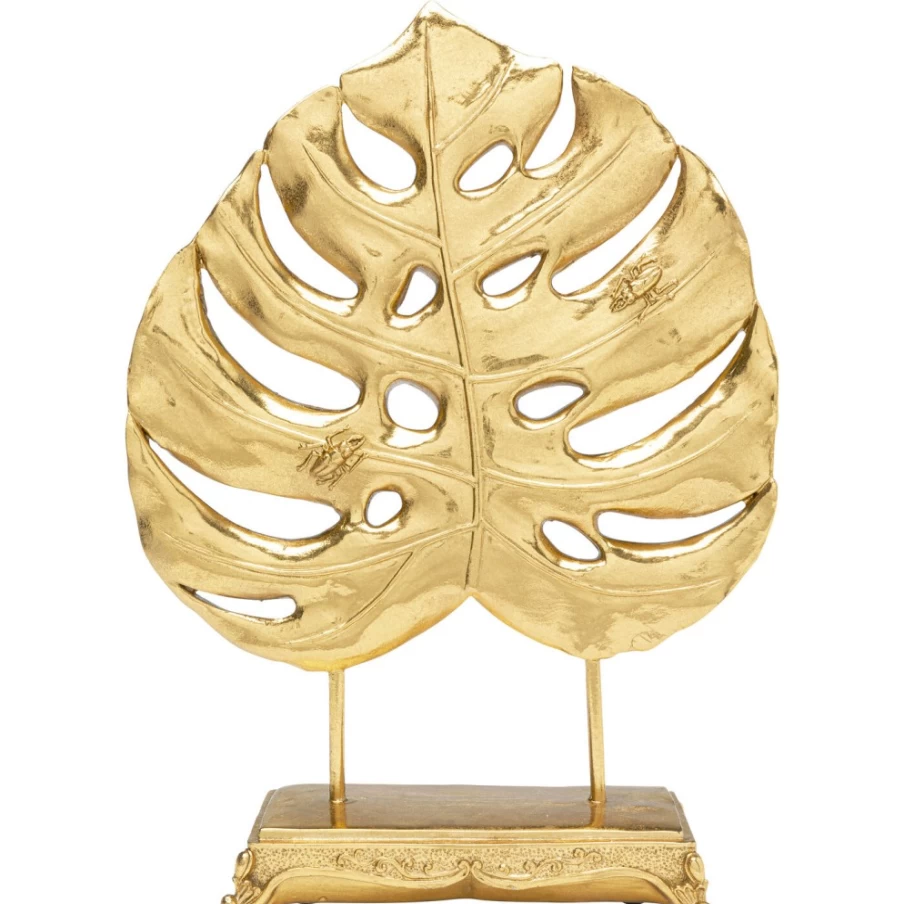 KARE Design Modern Monstera Leaf Gold Wall Decor 36cm - Handcrafted Luxury Home Art Deco Object