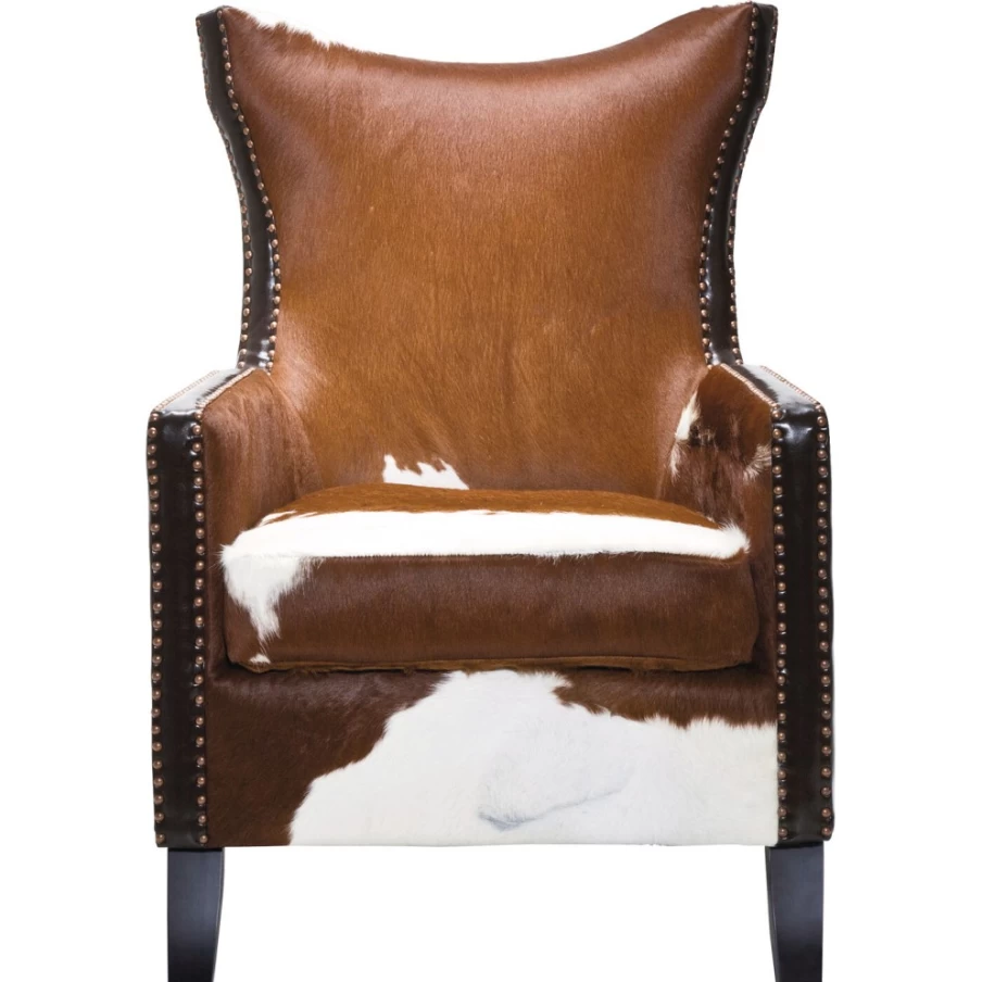 "KARE Design Denver Cow Leather Armchair – Stylish Modern Lounge Chair"