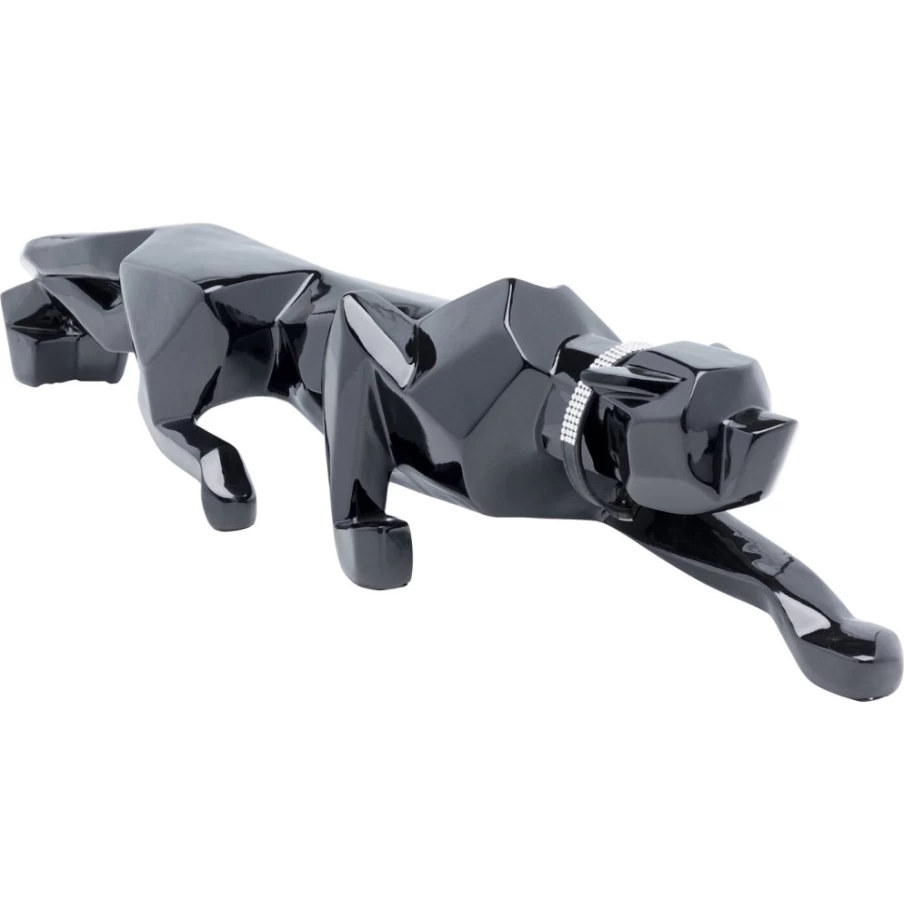 "KARE Design Modern Black Cat Deco Figurine - 185cm Tall Sculpture for Home Decor"