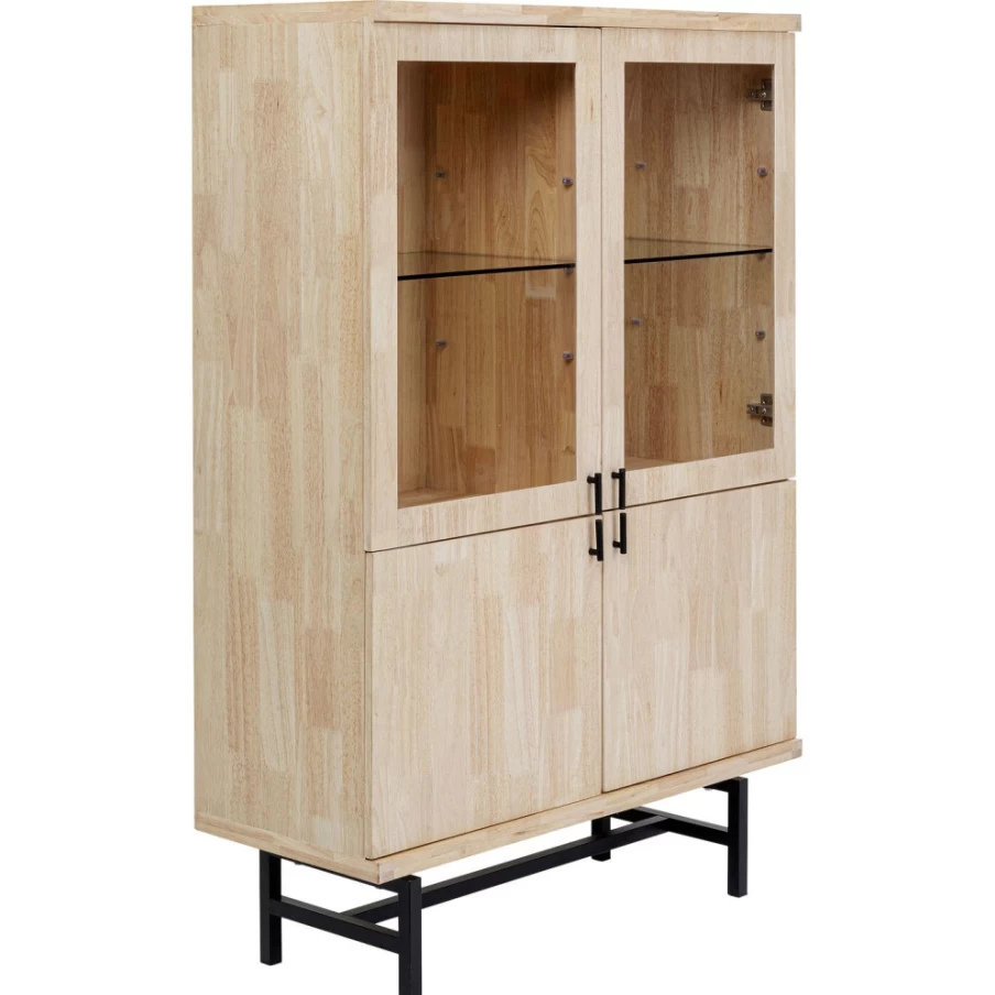 KARE Design Modern Display Cabinet Copenhagen 100x150cm - Stylish Glass Shelf Storage Unit for Living Room