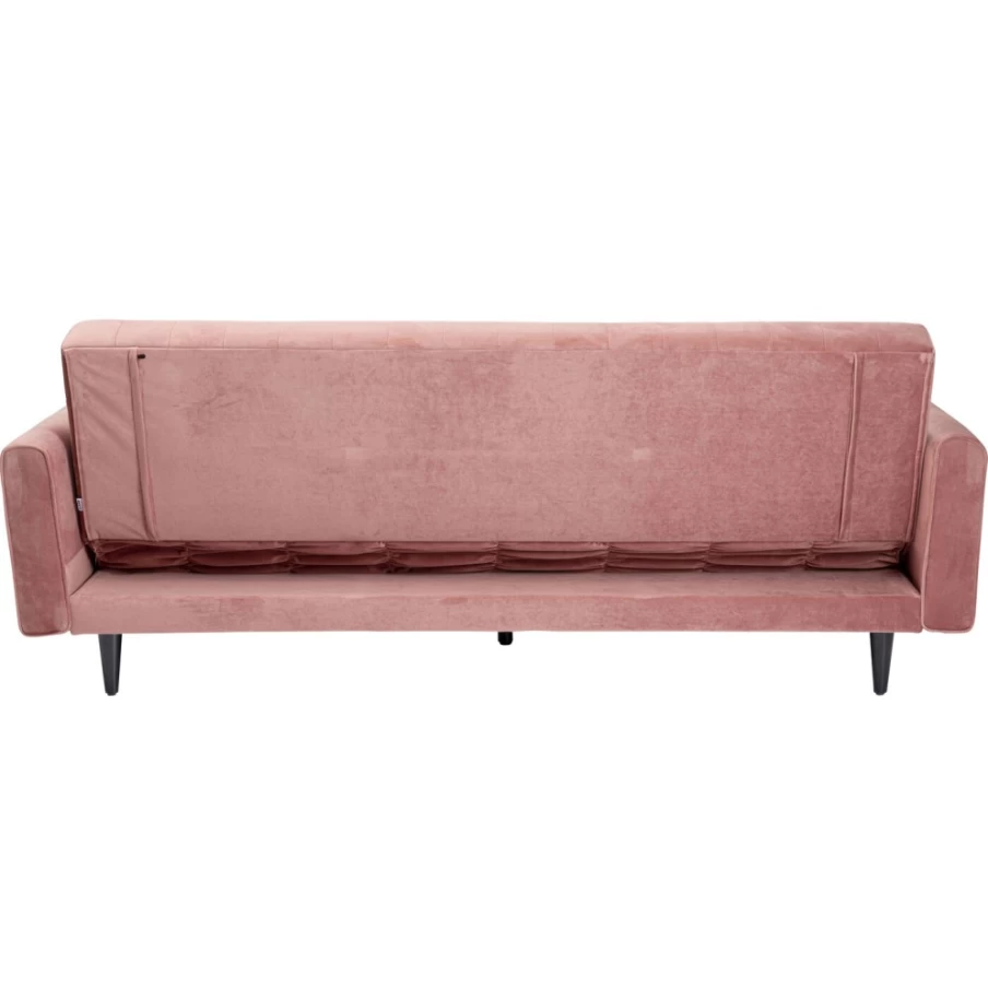 KARE Design Mauve Velvet Sofa Bed Milchbar | 219cm Convertible Sleeper Sofa | Modern Luxury Furniture
