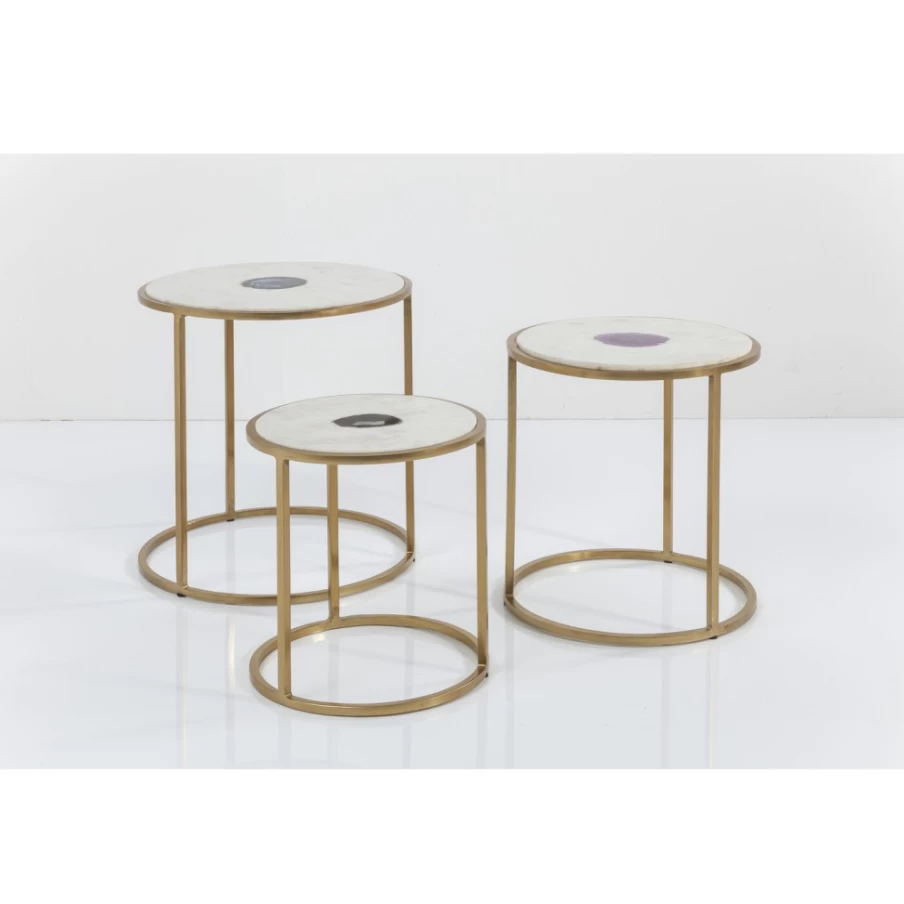 KARE Design Limbo Side Table Set of 3 Modern Nesting Tables