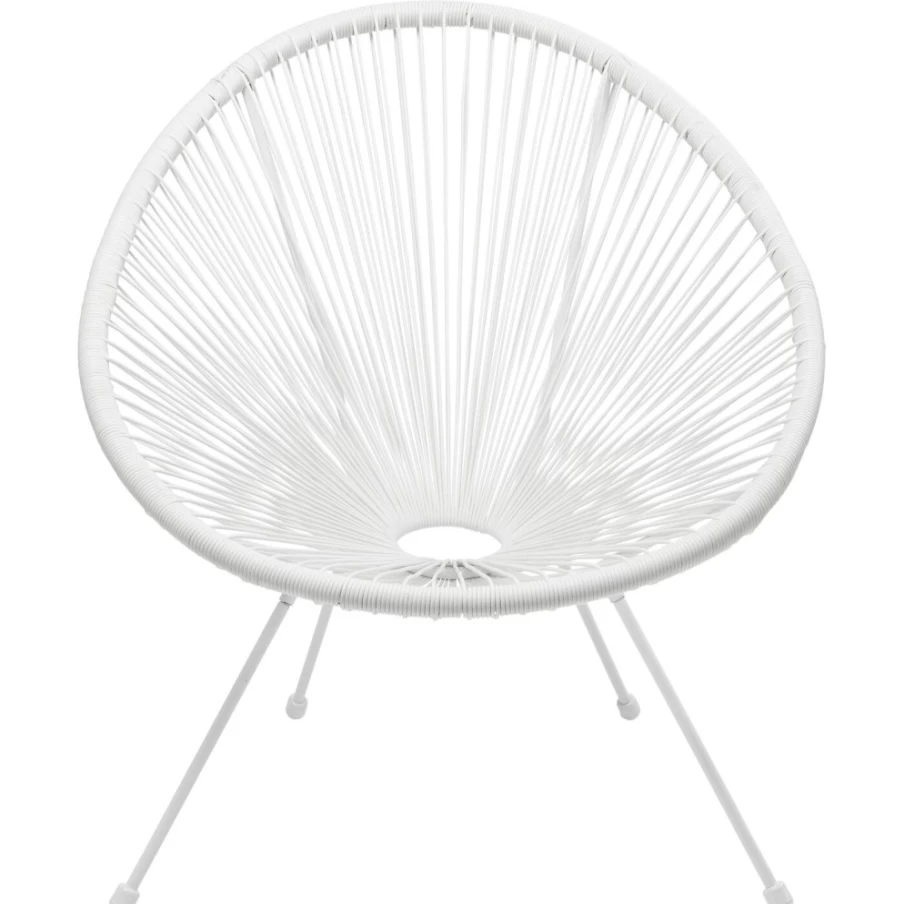 "KARE Design Acapulco White Modern Armchair – Stylish Lounge Chair for Living Room"