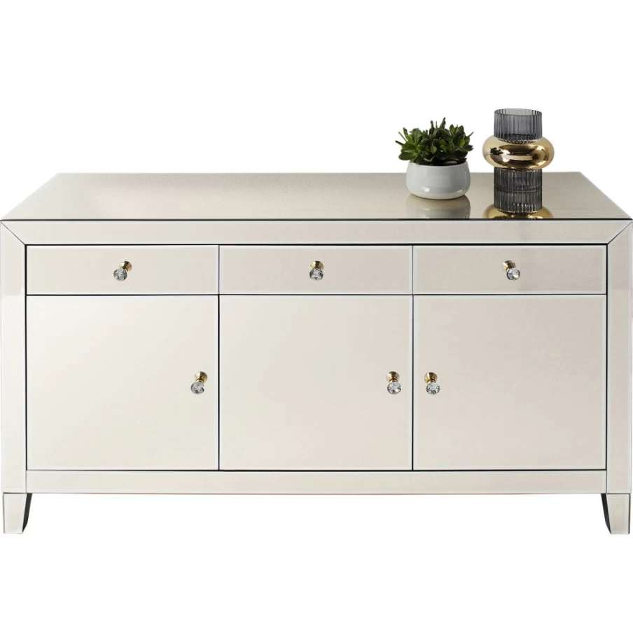 "KARE Design Luxury Champagne Sideboard - Modern High-End Storage Cabinet"