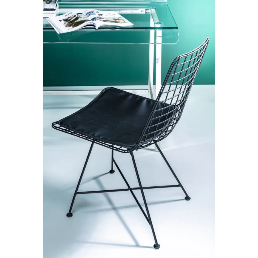 "KARE Design Modern Black Grid Chair - Stylish & Contemporary Seating"