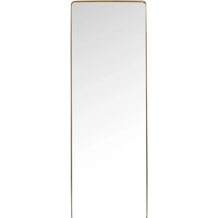 KARE Design Modern Brass Curved Mirror 70x200cm - Elegant Wall Decor for Living Room