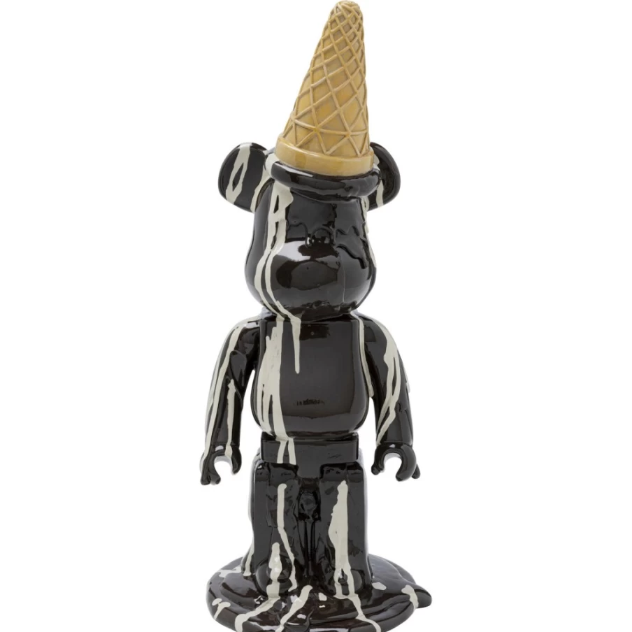 KARE Design Modern Gelato Bear Black Decorative Figurine 40cm Home Decor