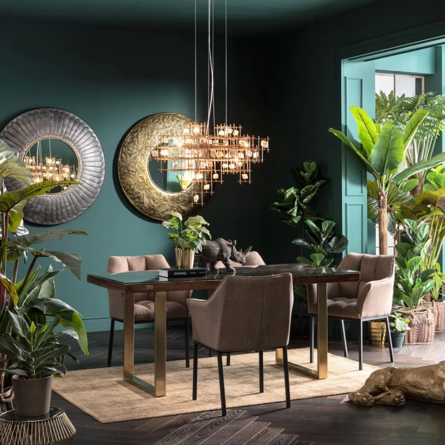 KARE Design Fiddle Leaf Fig Tree 120cm - Artificial Deco Plant for Home Decor