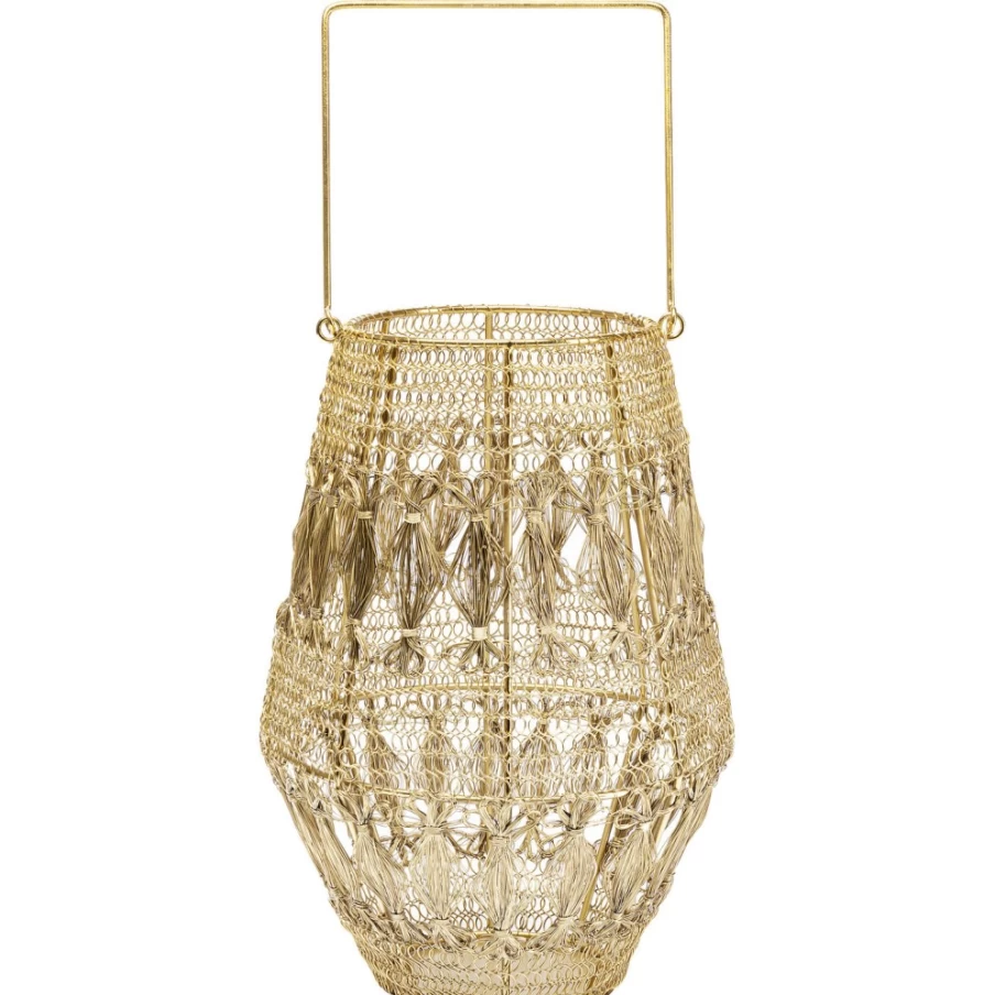 KARE Design Hayat Brass Lantern - 33Cm Elegant Decorative Lighting for Indoor Outdoor