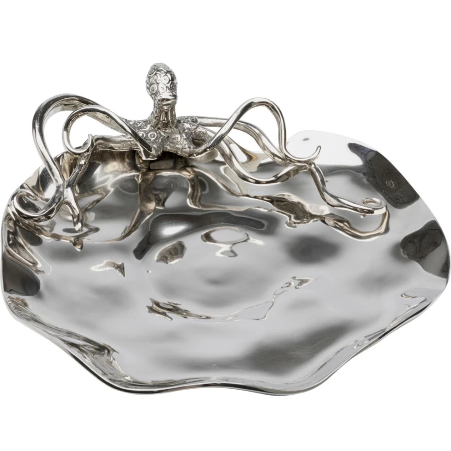 KARE Design Modern Octopus Bowl - 48cm Baby Blue Decorative Serving Dish