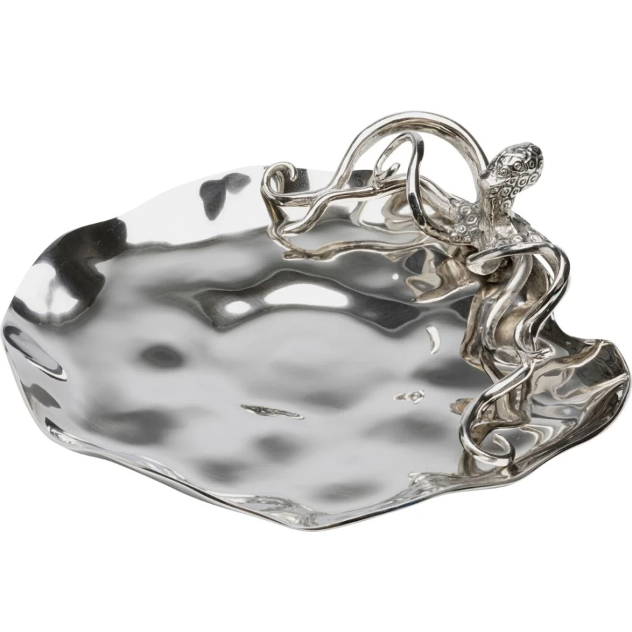 KARE Design Modern Octopus Bowl - 48cm Baby Blue Decorative Serving Dish